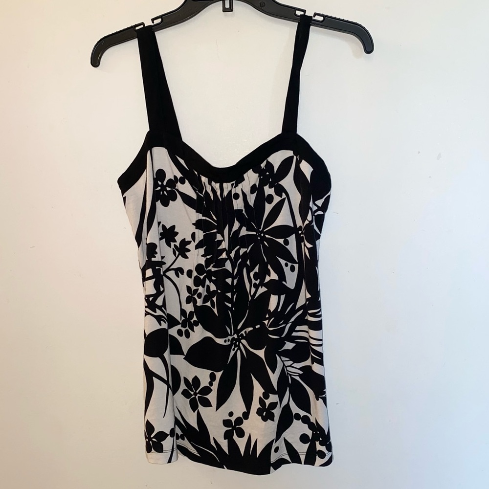 Tommy Bahama - Womens Hawaiian Floral Print Tank Top (Size: Medium)